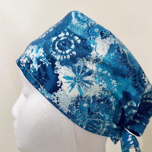 Scrub Caps-Sky Blue Designs