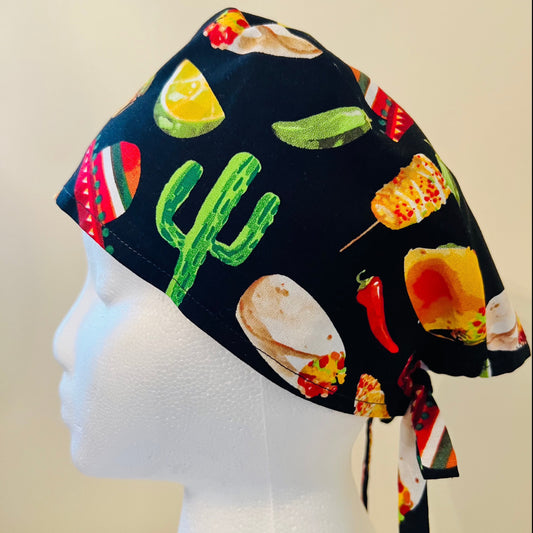 Surgical Scrub Cap-Tacos-Fiesta-Sombrero 