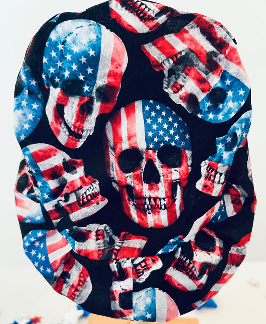 Euro-Fourth of July-USA Skulls