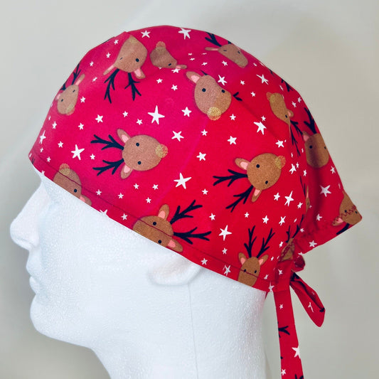 Men's Louisville Cardinals Squares Surgical Scrub Hat, Unlined with  Optional Sweatband, Handmade - Crazy Caps Scrub Hats