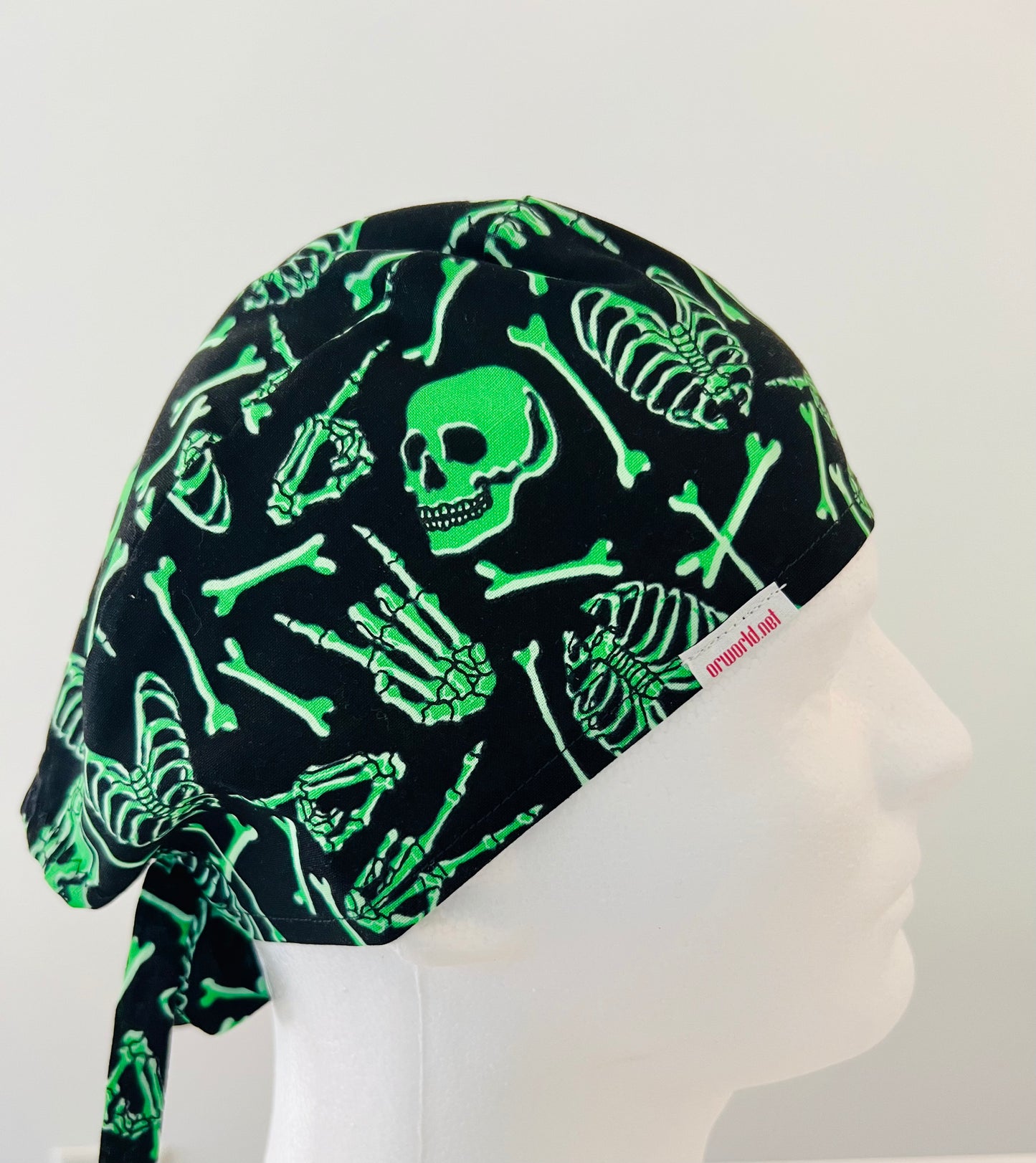 Scrub Cap-Glow in the Dark-Skeleton