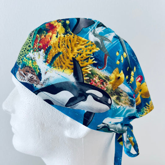 Scrub Cap-Underwater Paradise