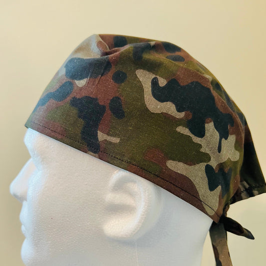 Scrub Cap-Camouflage