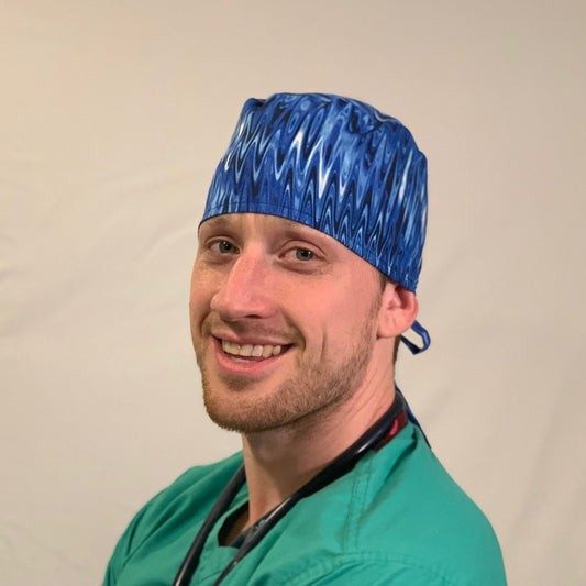 Scrub Cap-Blue Electric