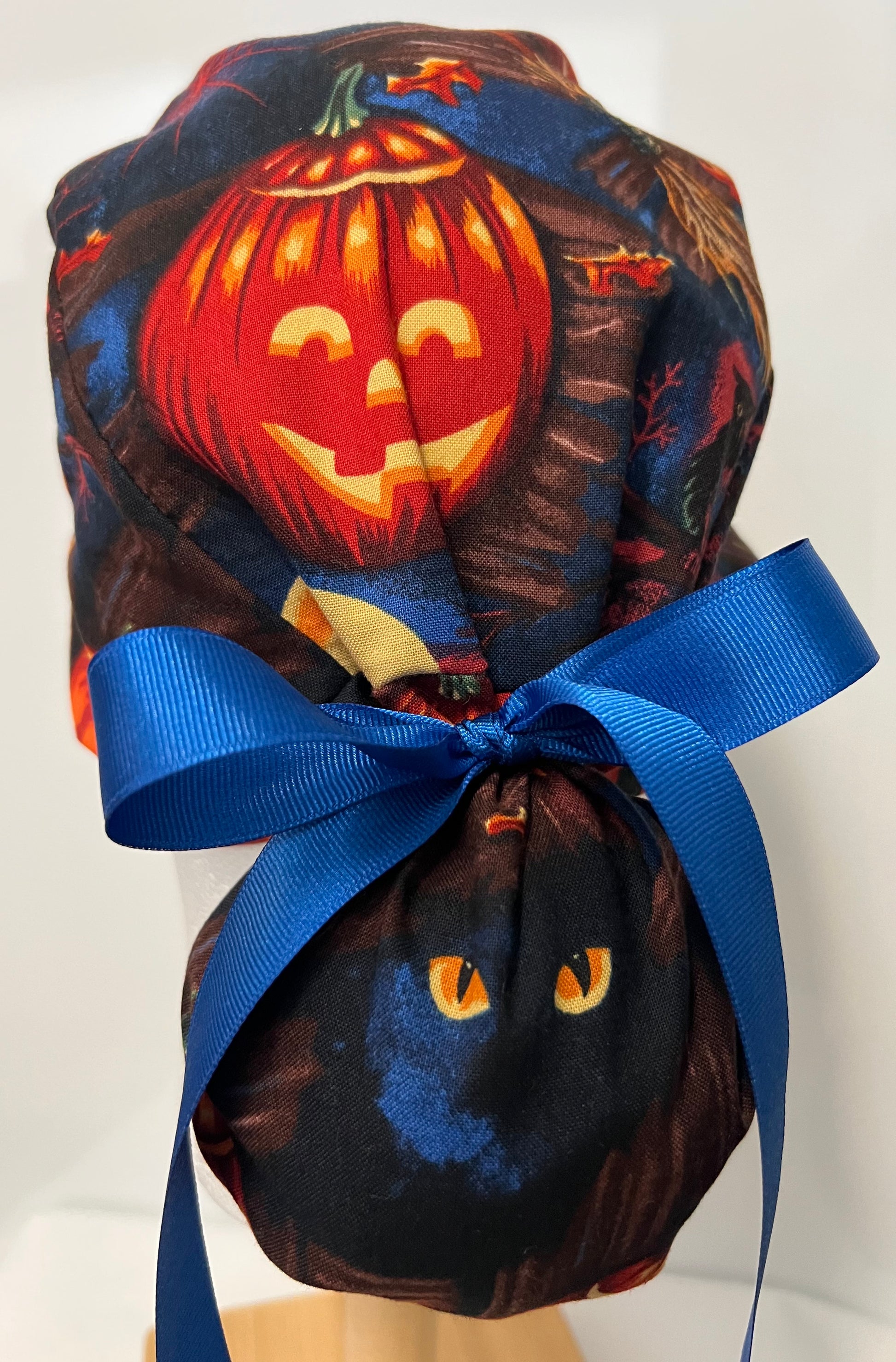 Ponytail-Halloween Pumpkins with Blue Ribbon Ties Success Active