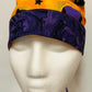 Ponytail Style Hat-Halloween Owl-with Purple Ribbon Ties