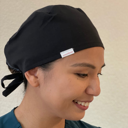 Scrub Cap-Slim Black