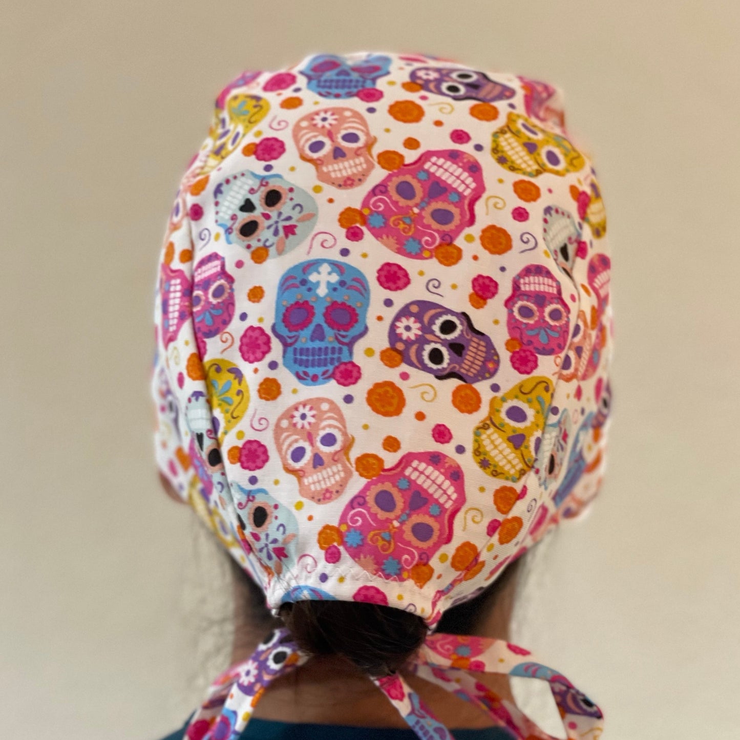 Scrub Cap-Colorful Skelly