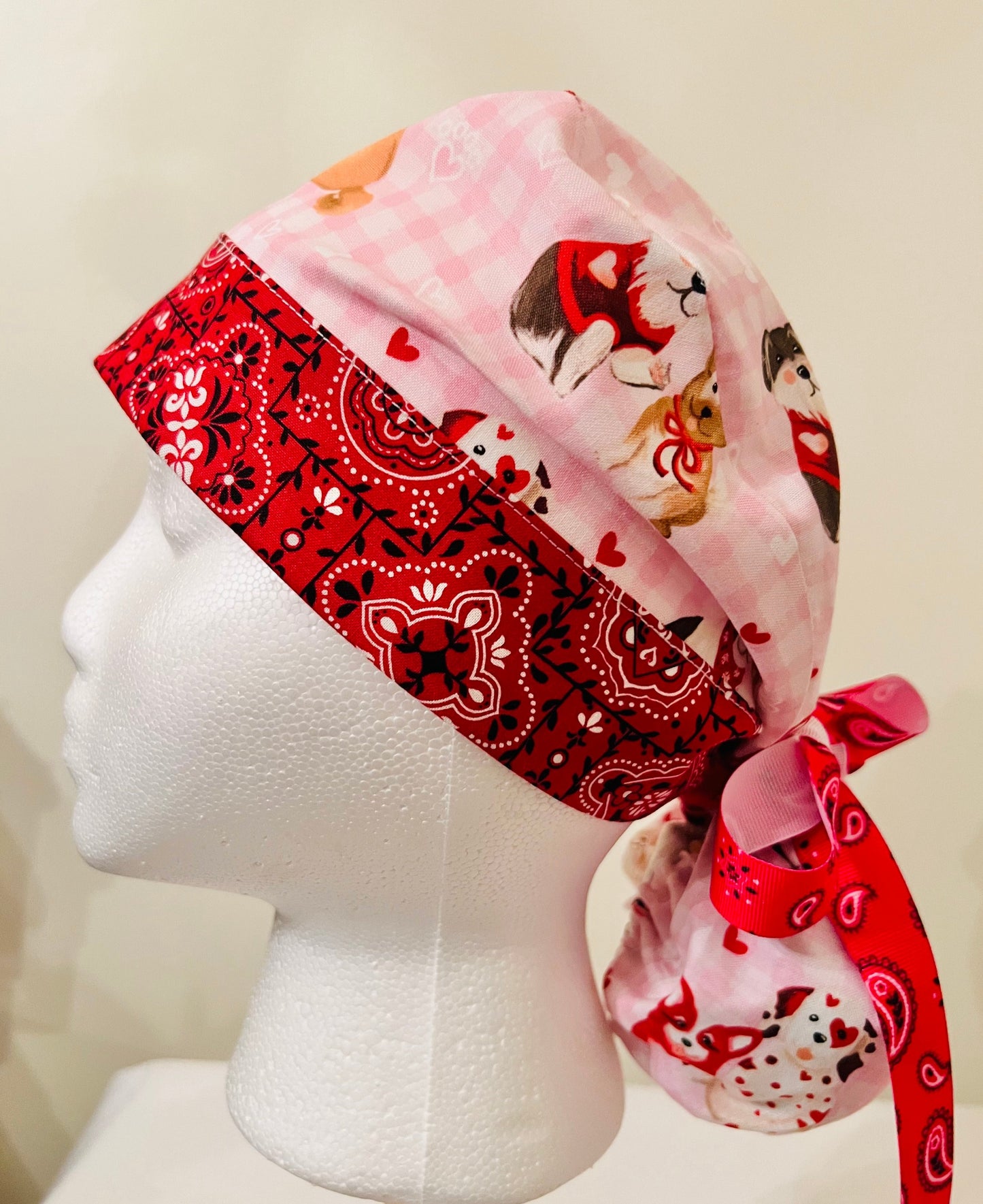 Ponytail - Valentines Dogs Bandana