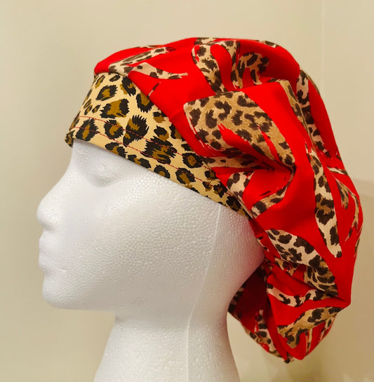 Bouffant Deluxe - Valentine's Cheetah Hearts