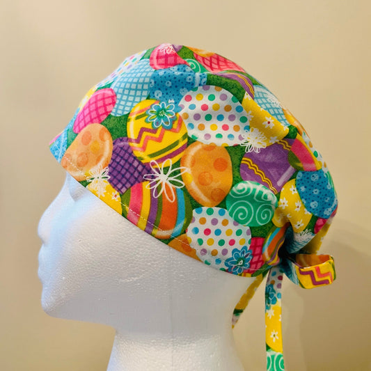 Scrub Cap-Easter-Colorful Eggs