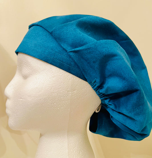 Bouffant-Surgical Hats-Scrub Cap-Back Country Blue-Solid-Calm-Cute-Back Country Blue