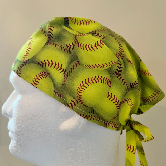 Scrub Cap-Baseball-hardball