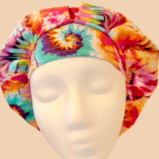 Bouffant-Tie Dye-Hippy Delight