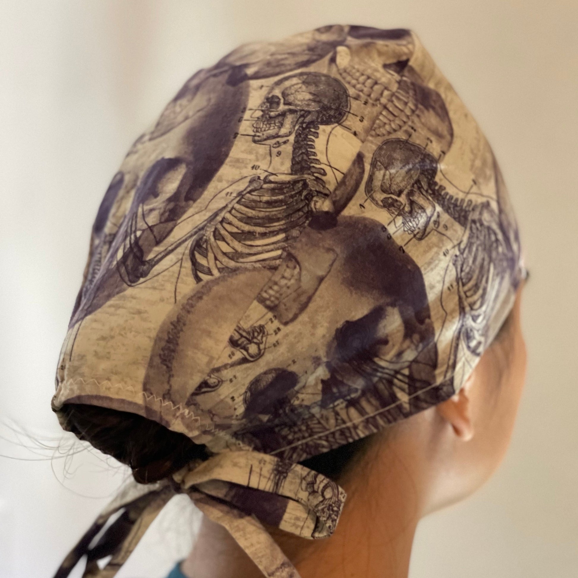 Scrub Cap-Skeleton-Halloween